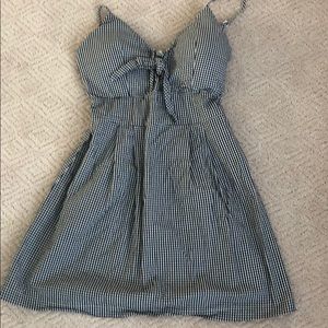 Black and white gingham dress